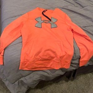 Under armor orange men’s hoodie